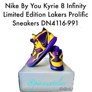 Nike By You Kyrie 8 Infinity Limited Edition Lakers Stepka Sneakers DN4116-991